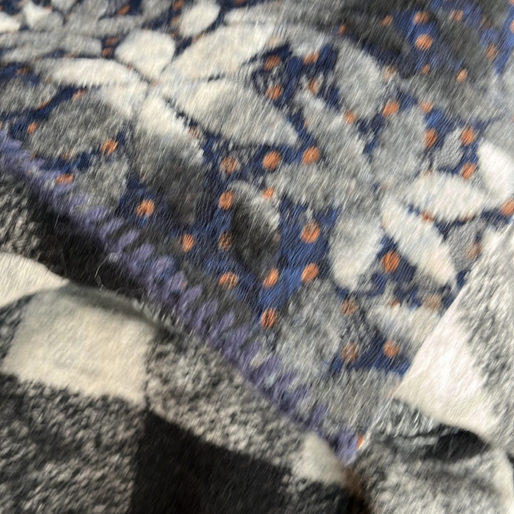 Anthologies Wool Cowl Neck Reversible Poncho - image 5